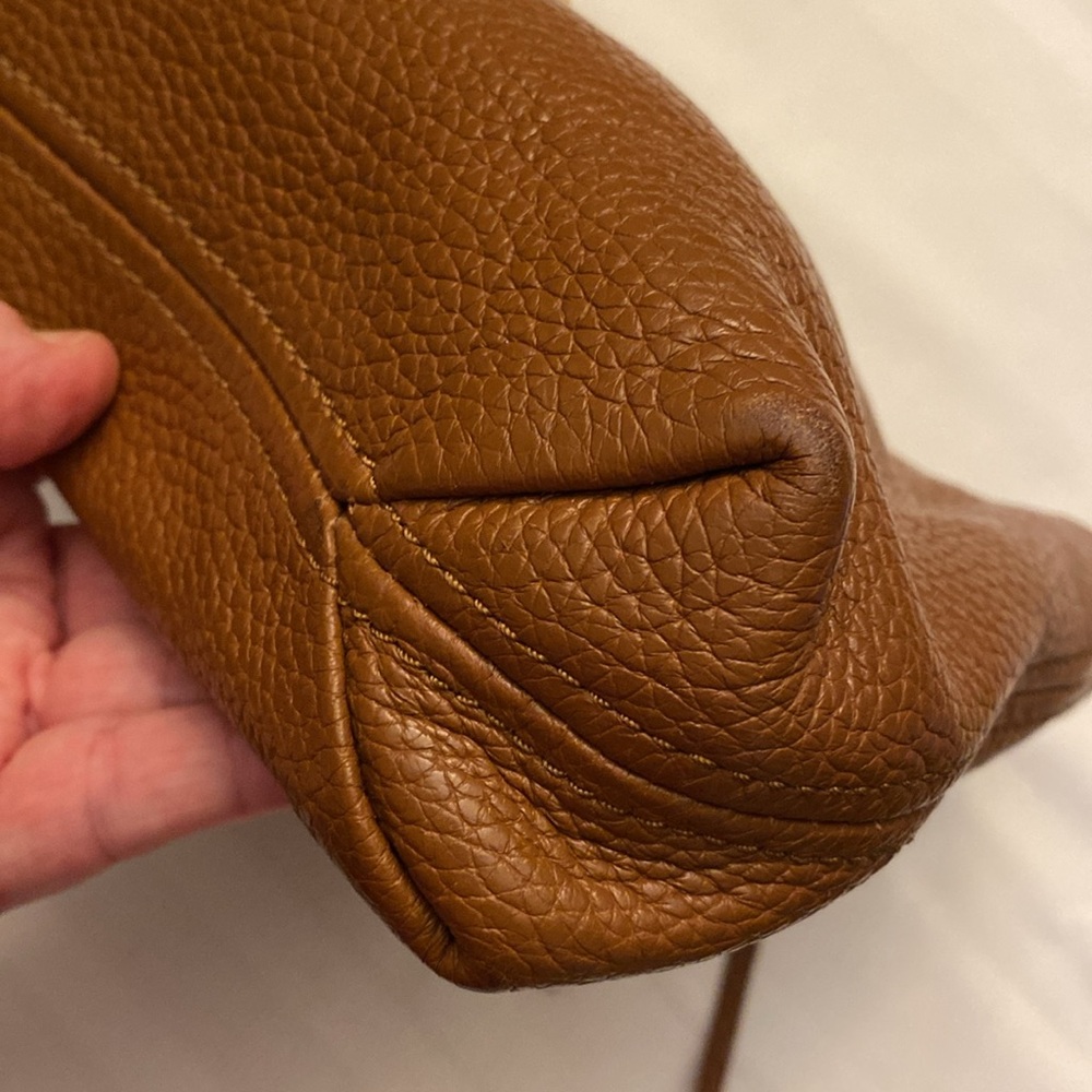 Michael Kors Pebble Leather Crossbody Saddle-brown - Picture 12 of 12